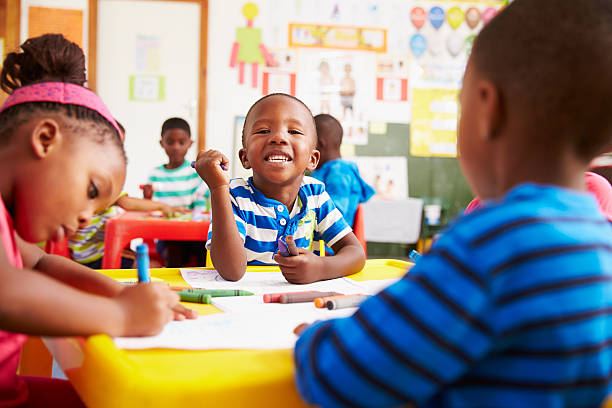 ECD learner enjoying an art activity